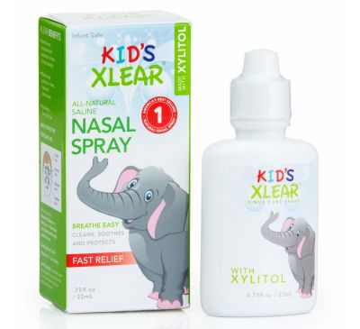 Xlear, Kid's Xlear, солевой назальный спрей, 22 мл