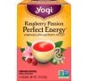 Yogi Tea, Малиновая страсть, Идеальная энергия, 16 чайных пакетиков, 1,12 унц.(32 г)