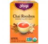 Yogi Tea, Органическая серия, чай ройбуш, без кофеина, 16 чайных пакетиков, 36 г