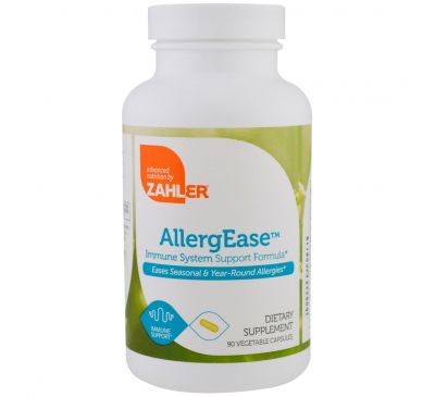 Zahler, AllergEase, формула поддержки иммунитета, 90 растительных капсул