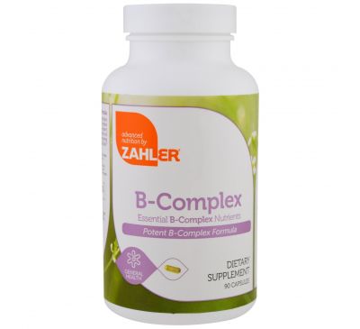 Zahler, B-комплекс, важные питательные вещества B-комплекса, 90 капсул