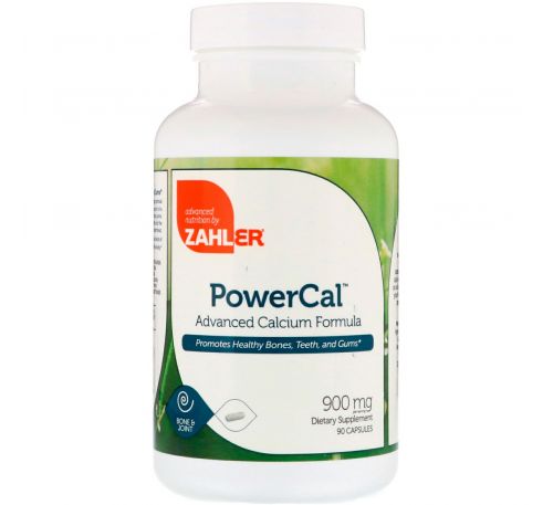 Zahler, PowerCal, продвинутая формула с кальцием, 900 мг, 90 капсул