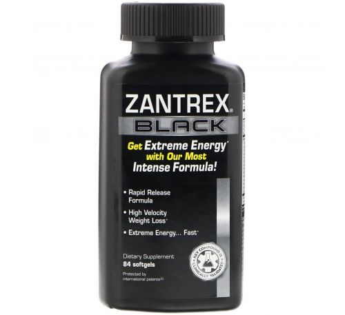 Zantrex, Zantrex Черный, 84 мягких капсул