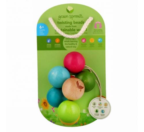 i play Inc., Green Sprouts, крутящиеся шарики, для малышей от 6 месяцев
